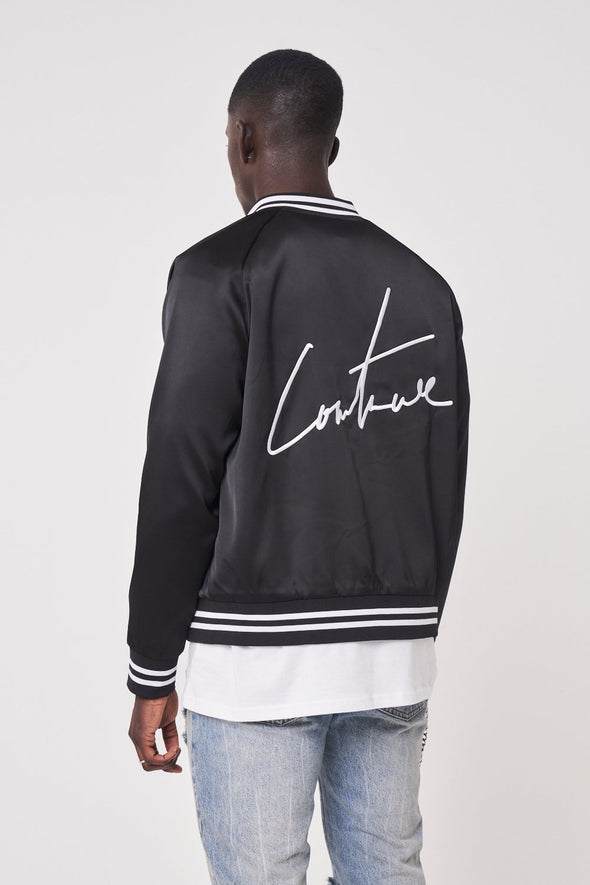 signature-embroidered-satin-bomber-jacket-black