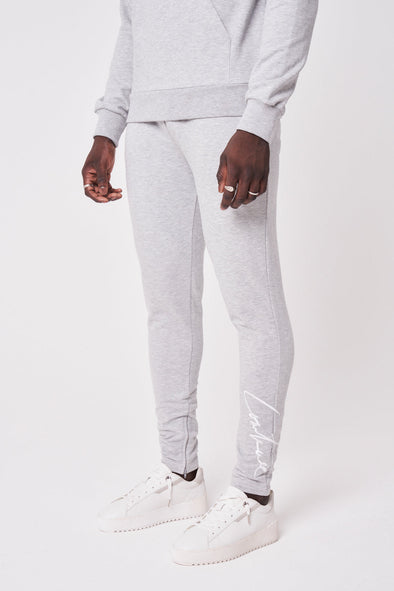 ESSENTIAL SIGNATURE SLIM FIT JOGGERS - GREY