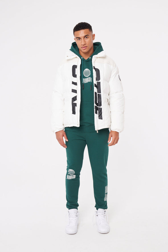 WORLDWIDE GRAPHIC RELAXED FIT JOGGERS - GREEN