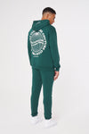 WORLDWIDE GRAPHIC RELAXED FIT JOGGERS - GREEN