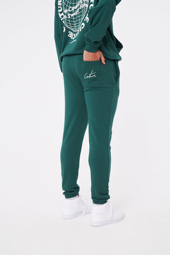 WORLDWIDE GRAPHIC RELAXED FIT JOGGERS - GREEN