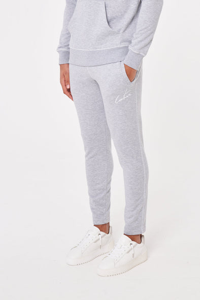 COUTURE SIGNATURE OVERLOCK JOGGERS - GREY MARL