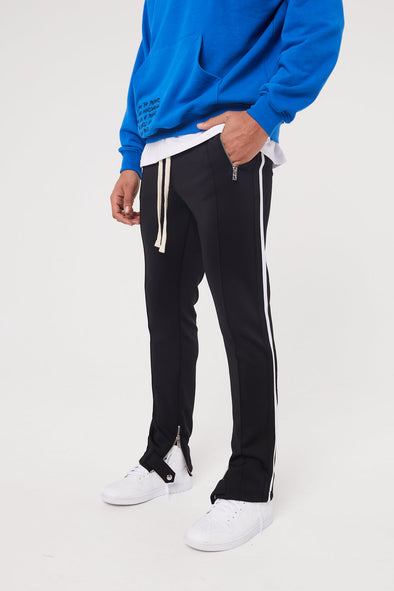 SIDE STRIPE NEOPRENE TRACK PANTS