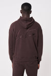 ESSENTIALS RELAXED FIT HOODIE - BROWN