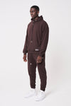 ESSENTIALS RELAXED FIT HOODIE - BROWN
