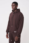 ESSENTIALS RELAXED FIT HOODIE - BROWN