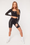 TRIPLE SIGNATURE CYCLING SHORTS - BLACK