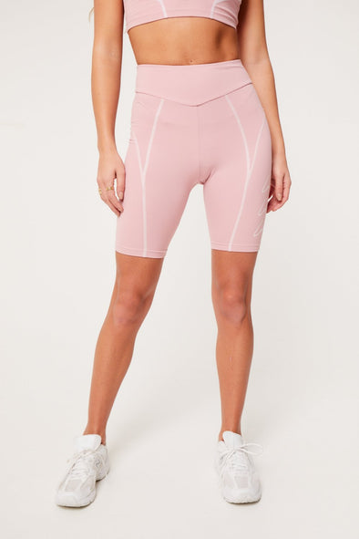 TRIPLE SIGNATURE CYCLING SHORTS - PINK